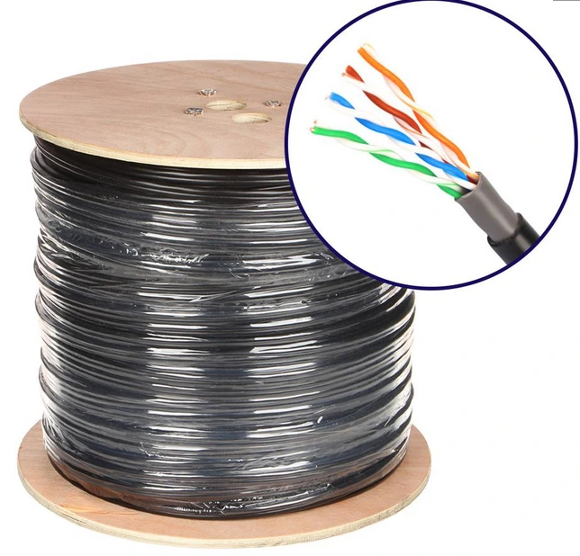 [UTPCAT6EX] CABLE UTP CAT6 EXTERIOR DOBLE FORRO 305MTS BOBINA