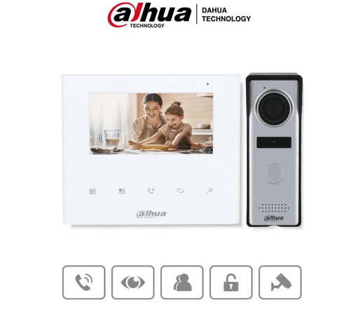[DHI-KTA04] - Kit de videoportero DAHUA analógico con monitor de 4.3"