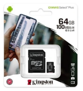 Kingston - Tarjeta de memoria microSDHC - 64GB microSDXC Canvas Select
