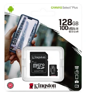 Kingston - Tarjeta de memoria microSDHC - 128GB microSDXC Canvas Select