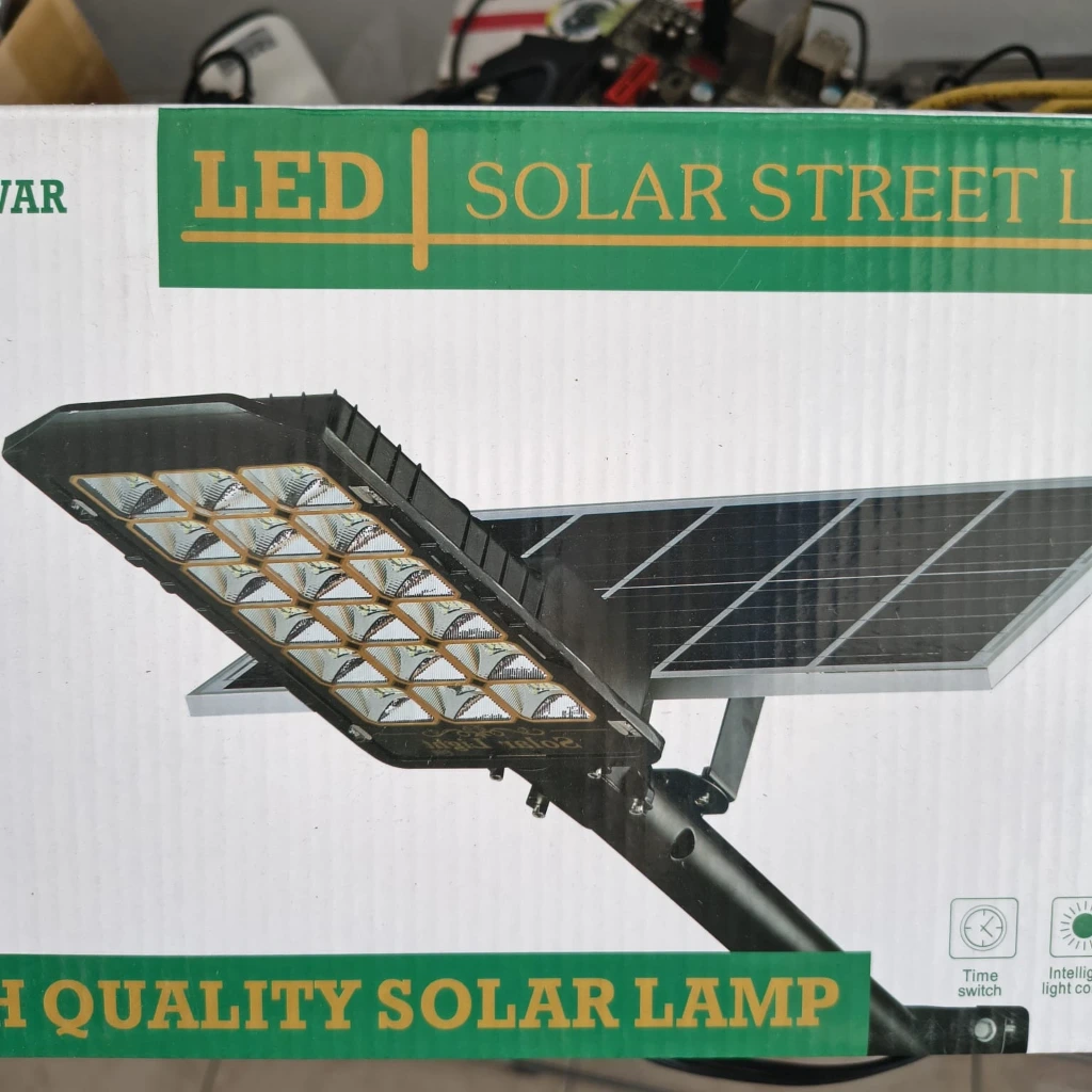 Lampara solar 800w con panel individual