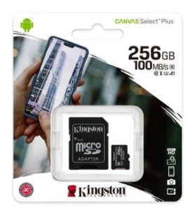 Kingston - Tarjeta de memoria microSDHC - 256GB microSDXC Canvas Select