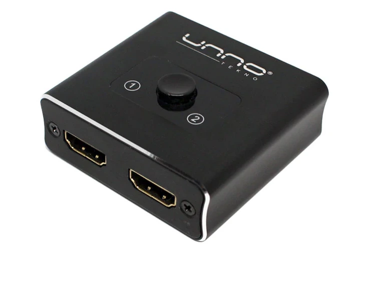 UNNO Switch Bidireccional 2entradas/1salida o 1entrada/2salidas HDMI