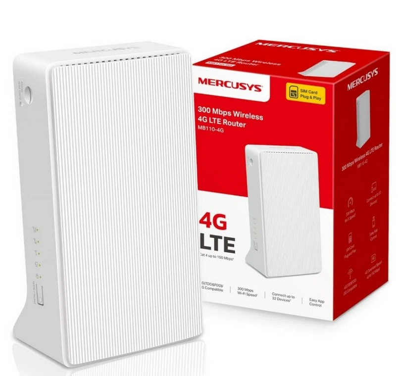 [MB110-4G] Router Mercusys 4G LTE con Tarjeta SIM Chip Liberado