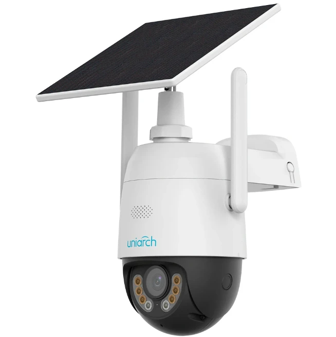 [Uho-P2G-M3F4D-LA] CAMARA SOLAR 4G PT 3MPX FULL COLOR O IR AUDIO DOBLE VIA SD512GB IP66 UNIARCH