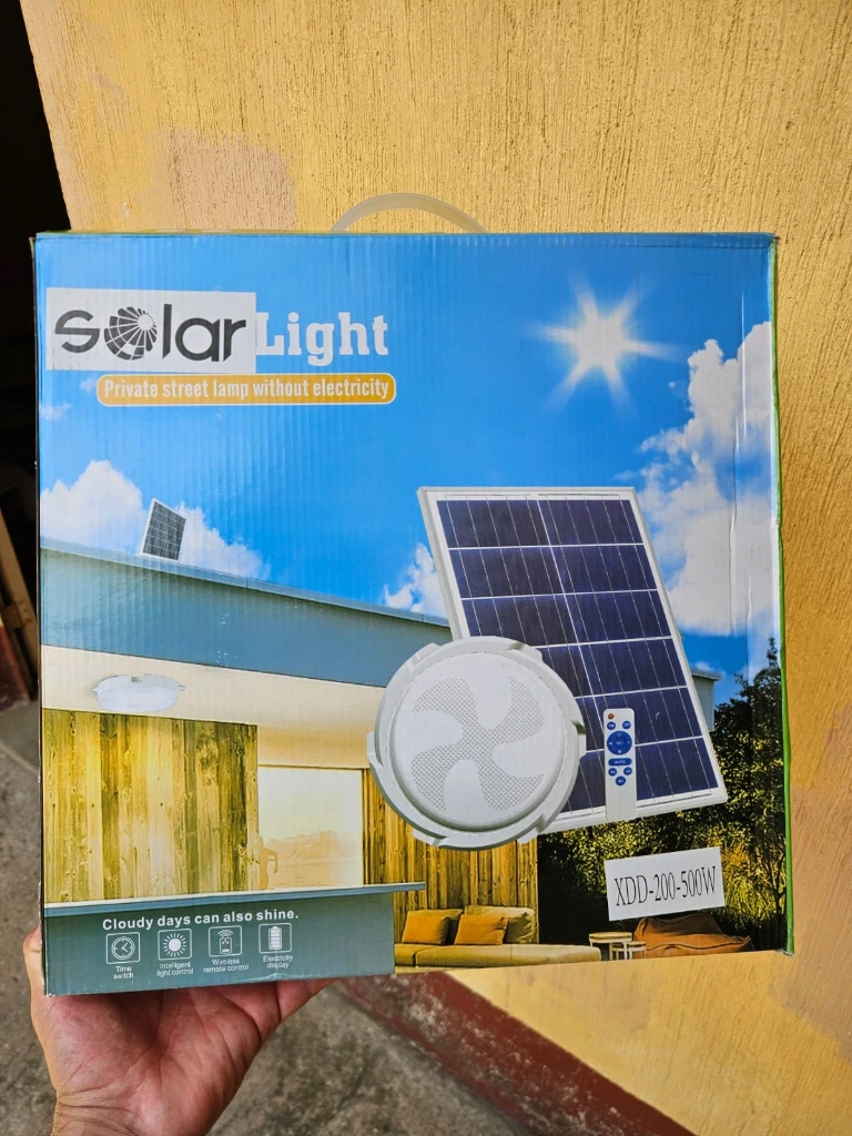[XDD-200-500W] ALUMBRADO SOLAR 500W N/SEN PARA TECHO INTERIOR