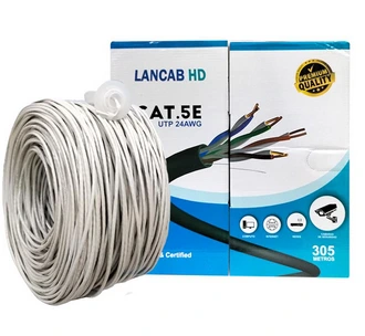[UTPCAT5EBOBINA] CABLE UTP CAT5 INTERIOR 305MTS BOBINA BLANCO
