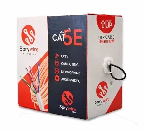 [SWE-CAT5E-EXT] Cable UTP Cat5e CCA para EXTERIOR Sprywire bobina de 305 mts. certificaciones CE, ROHS, REACH