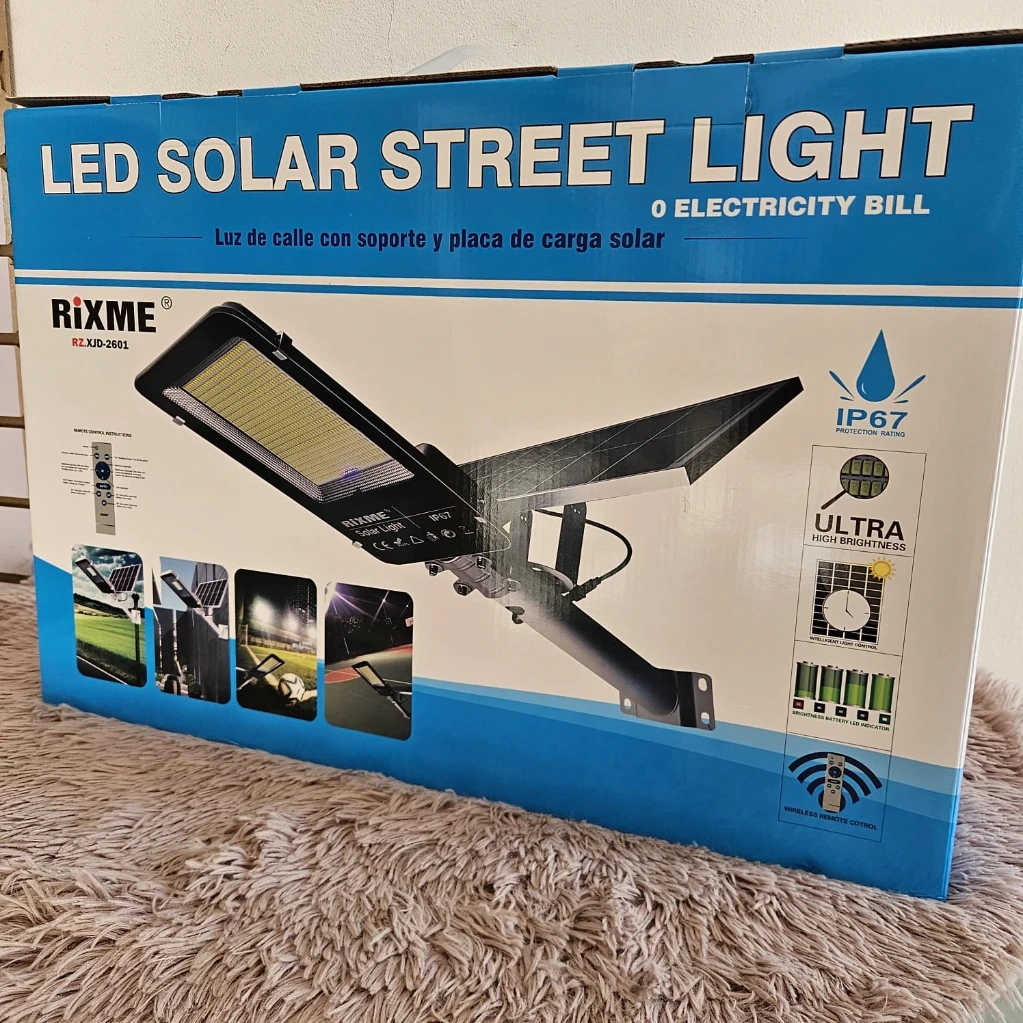 Lampara Led Solar de poste 300w 25849 RIXME