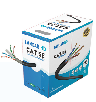 [UTPCAT5EX-ECO] CABLE UTP CAT5 EXTERIOR DOBLE FORRO 305MTS CAJA