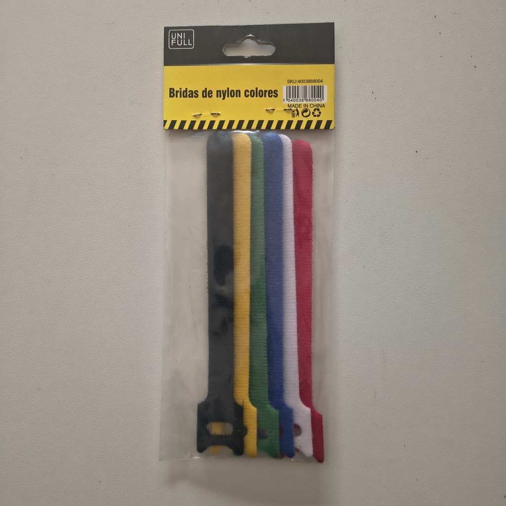 Brida de Nylon Colores 6pcs