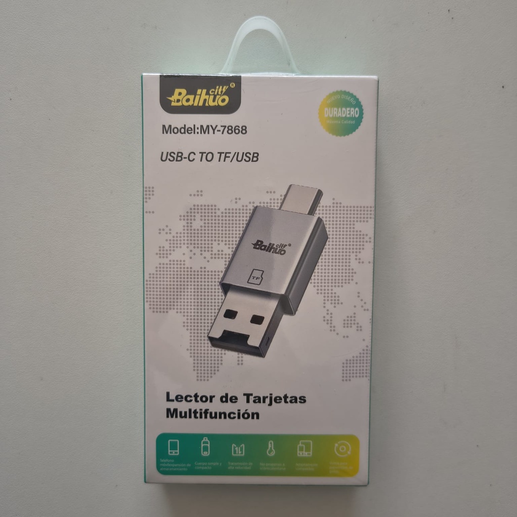 Lector de Memoria MicroSD Tipo C/USB