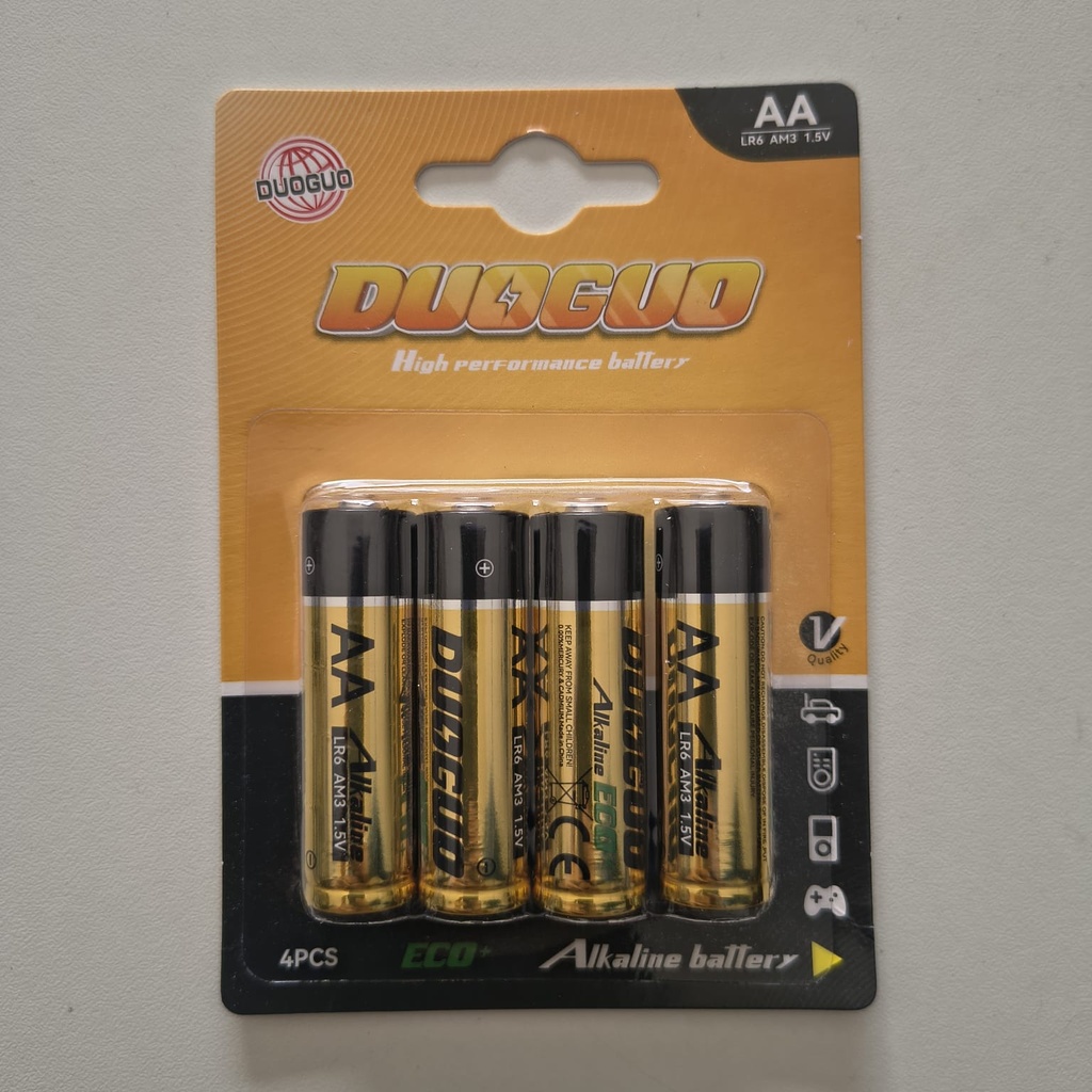 Duoguo Pack 4 Baterías Alkalinas AA