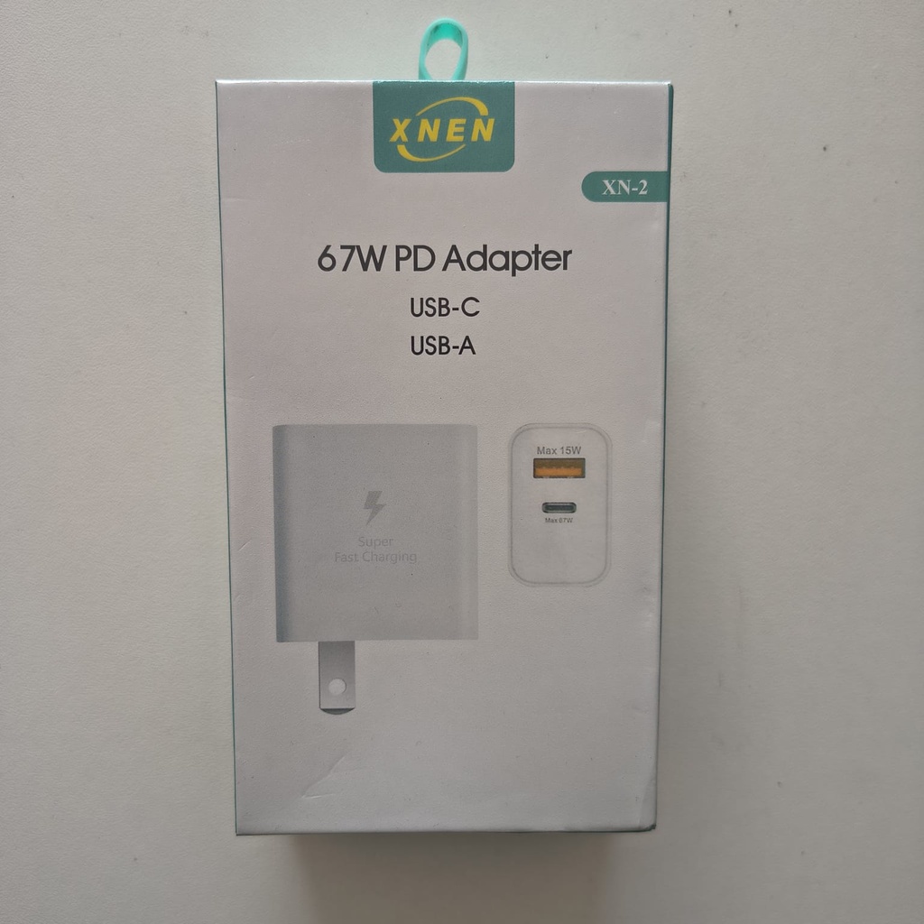 [XN-2]XNEN Cargador Carga Rápida 60W USB-C/USB-A Incluye cable