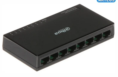 [DH-PFS3008-8ET-L] Switch Fast Ethernet de escritorio de 8 puertos Dahua