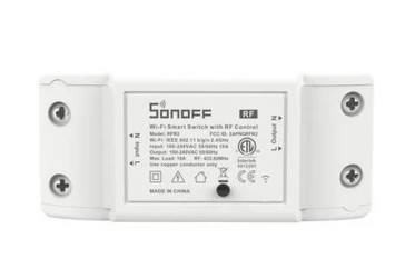 [BASICR2] Interruptor inteligente de 1 circuito BasicR2, 100-240VAC 10A 2200W, WiFi, marca Sonoff.