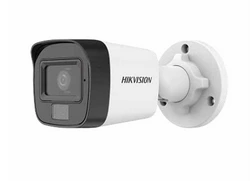 [DS-2CE16D0T-LPFS] Cámara bala turbo, resolucion 2 Mpx, lente fijo, IR 30 mt, luz blanca 20 mt, IP67, 4 hibrido, microfono incorporado, carcasa plastica. Marca Hikvision