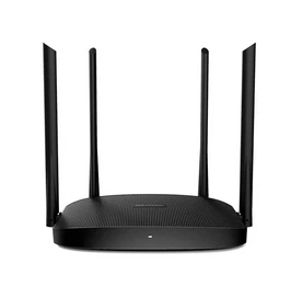 [DS-3WR12GC] Router Inalámbrico WISP Gigabit, hasta 1200 Mbps, doble banda AC (2.4 GHz y 5 GHz), 3 Puertos LAN 10/100/1000 Mbps + 1 Puerto WAN 10/100/1000 Mbps, 4 Antenas Externas omnidireccional de 5 dBi, interior, marca Hikvision.